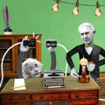 De activiteit 'Lichtspoor' van Teylers Museum wordt u aangeboden door dekleineladder.nl uit Haarlem