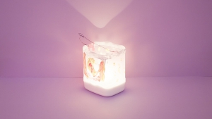 Zand en lichtje erin