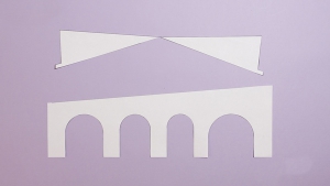 Knip het sjabloon uit