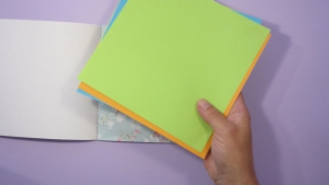 Je kunt alle soorten papier gebruiken om een kikker van te vouwen met je kinderen